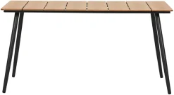 Havebord Beijing sort/teak 148 x 85 cm - Sunlife®