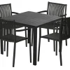 Havebord Havanna 90x90 cm i aluminium og nonwood - Sunlife®
