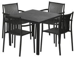 Havebord Havanna 90x90 cm i aluminium og nonwood - Sunlife®