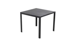 Havebord Havanna 90x90 cm i aluminium og nonwood - Sunlife®