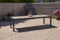 Havebord 205/275 x 100 cm alu/nonwood - Outfit