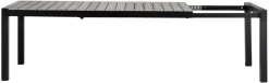 Havebord 205/275 x 100 cm alu/nonwood - Outfit
