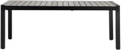 Havebord 205/275 x 100 cm alu/nonwood - Outfit