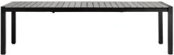 Havebord 205/275 x 100 cm alu/nonwood - Outfit