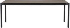 Havebord 205 x 104 cm i sort Grey Stone Look