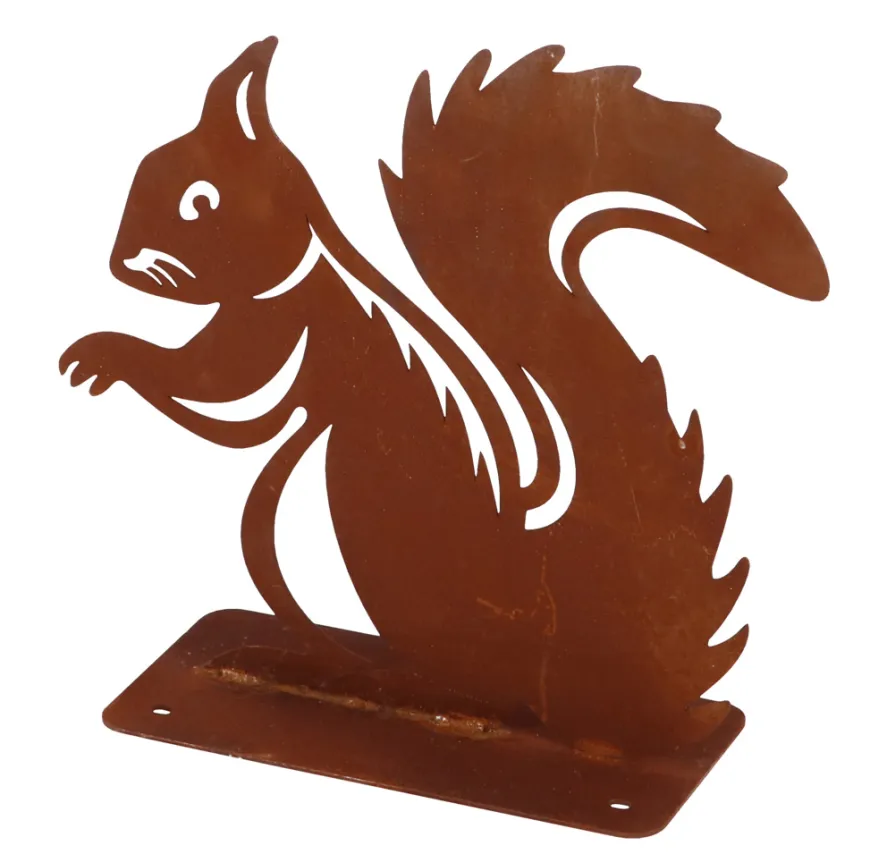 Havefigur egern rust H20,1 cm