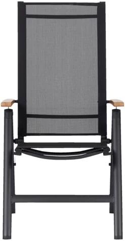 Havestol 7 positioner sort/teak - Outfit