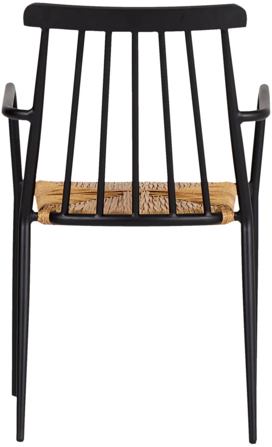 Havestol stabelbar alu/rattan sort - Envy
