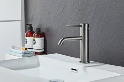 Håndvaskarmatur Slim vinkel gunmetal