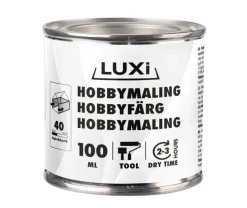 Hobbymaling sort 100 ml - LUXI®