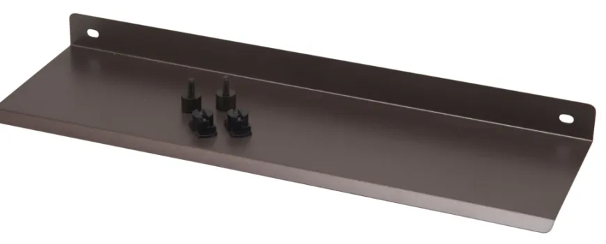 Hylde til akustikpanel 35,5 x 11 cm bruneret stål