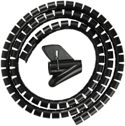 Kabelsamler sort Ø20 mm x 1,5 meter - PRIZE®