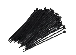 Kabelstrips 200 mm sort 100 stk.