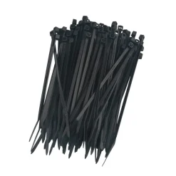 Kabelstrips 100 mm sort 100 stk. - Elworks