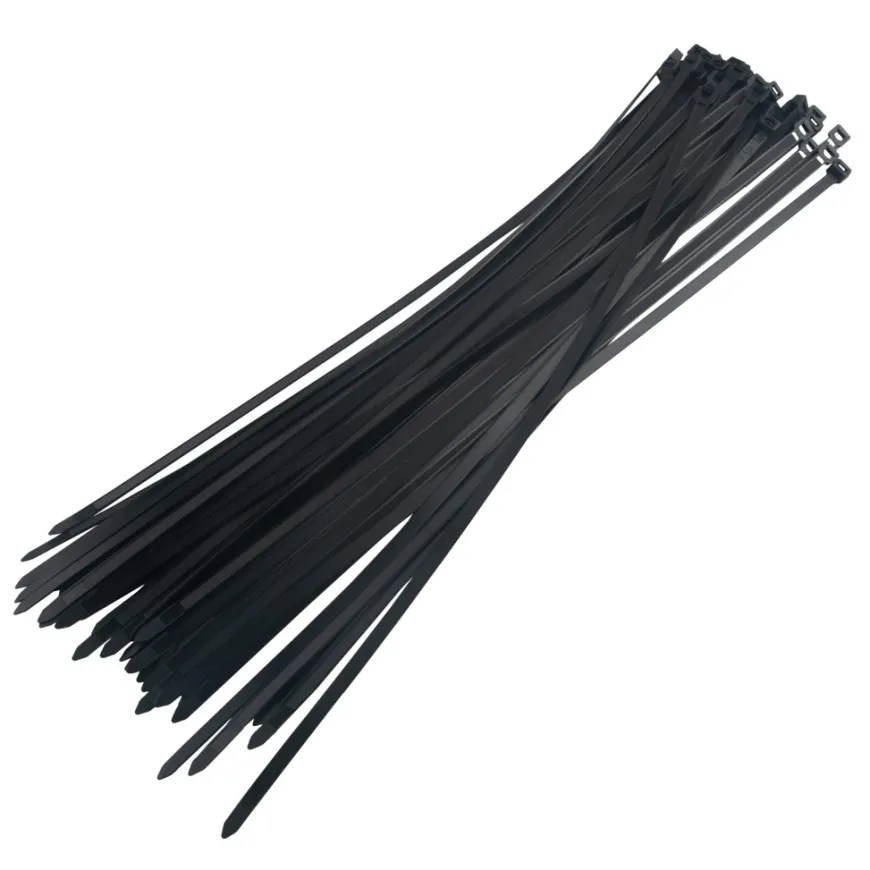 Kabelstrips 500 mm sort 50 stk. - Elworks