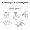 Kantbånd til melaminhylder hvid 24 mm x 5 meter