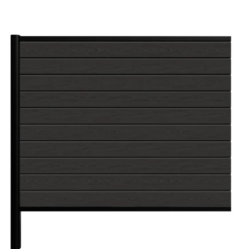 Kirkedal Alu Light hegn tilkøbssæt sort 128 x 150 cm