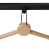 Knagerække egetræ sort 60 cm