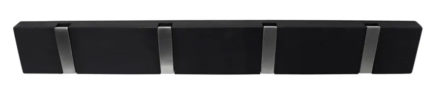 Knagerække flex sort eg 4 knager 40 cm