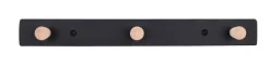 Knagerække sort/bøg 28 cm