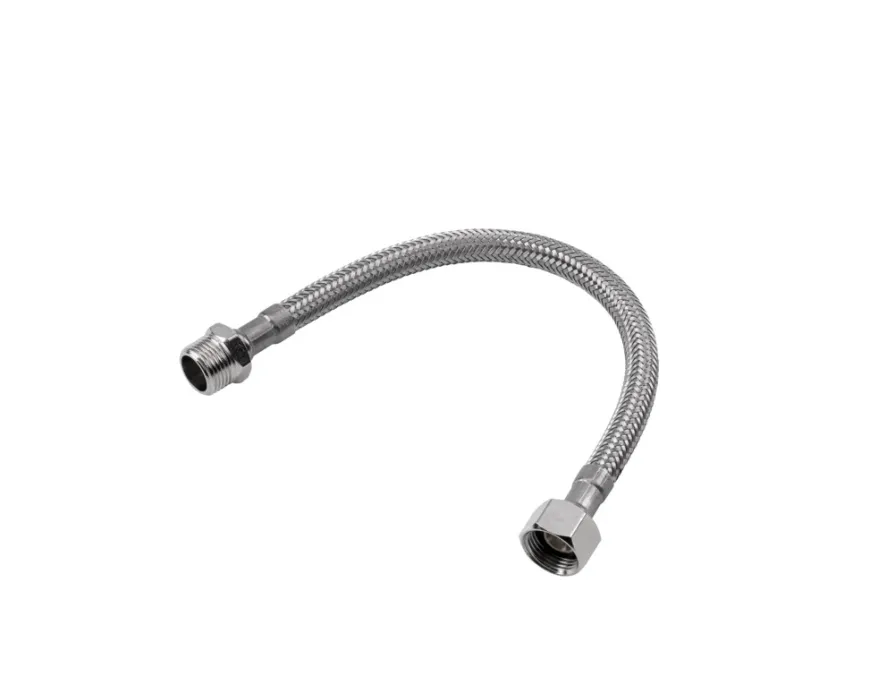 Kombi Flex forlængerslange 25 cm 3/8" nippel x 3/8" omløber
