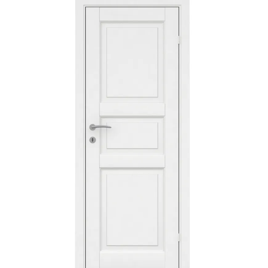 Kompakt hvidmalet dør 82,5 x 204 cm