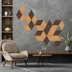 Korkpanel diamond natur 6 stk.