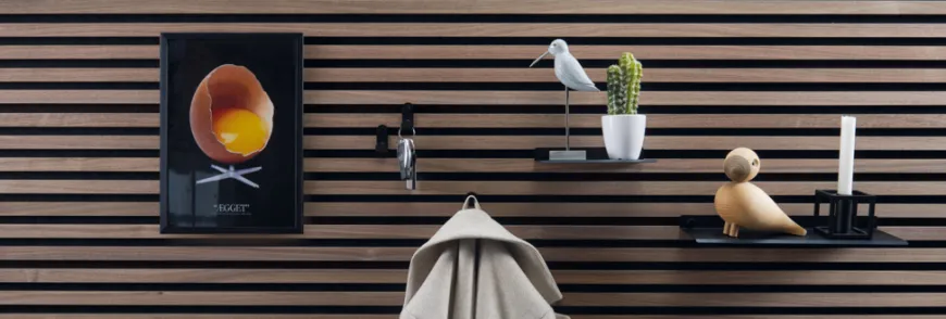 Krog t/akustikpanel 5 x 2,5 cm sort 2-pk. - Køb i butik