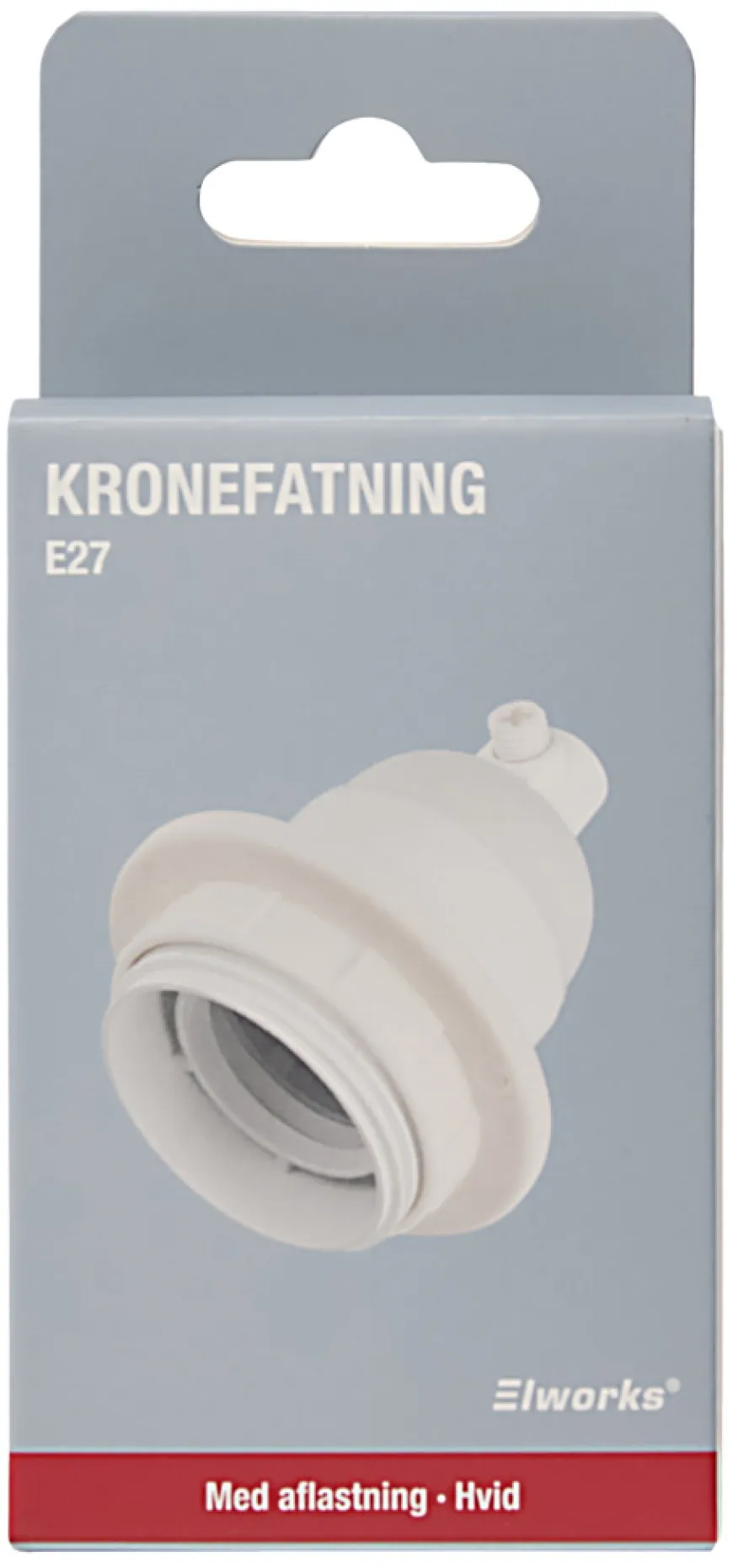 Kronefatning E27 hvid - Elworks