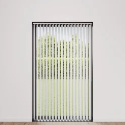 Lamelgardin hvid 100 x 250 cm