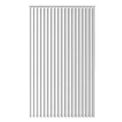 Lamelgardin hvid 100 x 250 cm
