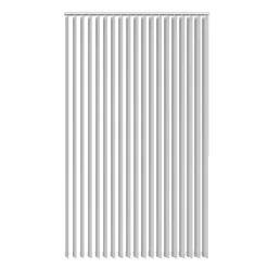 Lamelgardin hvid 200 x 250 cm