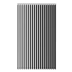 Lamelgardin sort 300 x 250 cm
