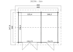 Lasita Maja redskabsrum Odin 420 x 320 cm