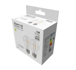 LED-filamentpære 1,5 W E27 2-pk.