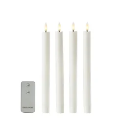 LED-kronelys 4-pk.