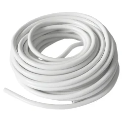 Ledning rund hvid 2 x 0,75 mm² 10 meter - Elworks