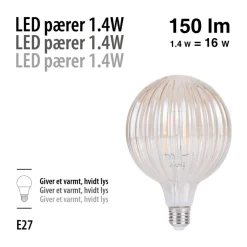LED-pære Stripes Amber 1,4 W E27