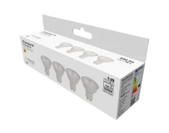 LED-spotpære GU10 5 W LED SMD 4-pk.
