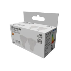 LED-spotpære 4 W GU10 2-pk.