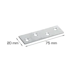 Ligejern 75 x 20 mm 2 stk.