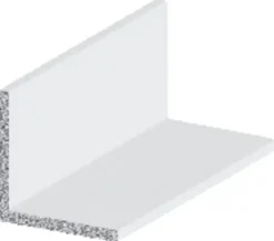Listeprofil aluminium hvid 15 x 15 x 1000 mm
