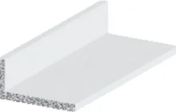 Listeprofil aluminium hvid 10 x 15 x 1000 mm