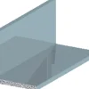 Listeprofil sølv 15 x 15 x 1000 mm