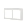 LK FUGA® designramme Soft 63 2×1 modul vandret hvid