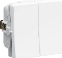 LK FUGA® dobbeltafbryder m/korrespondance hvid