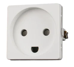 LK FUGA® stikkontakt m/jord uden afbryder hvid