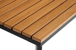 Loungesæt Tokyo 4 dele sort/grå/teak - Sunlife®