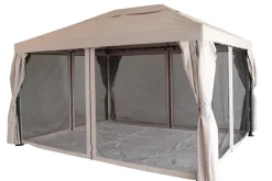 Luksus pavillon 3 x 4 m beige og sort