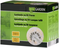 Lyskæde med 10 pærer 5,5 meter - Garden®